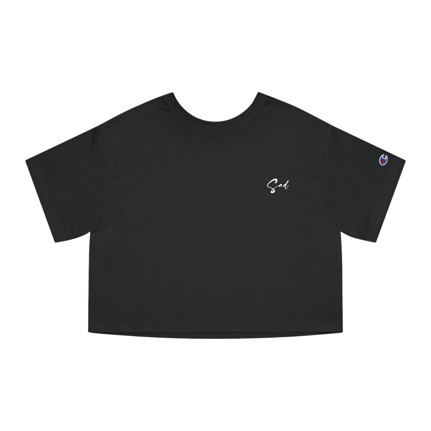 Anime Sad Girl Crop Top (Champion T)