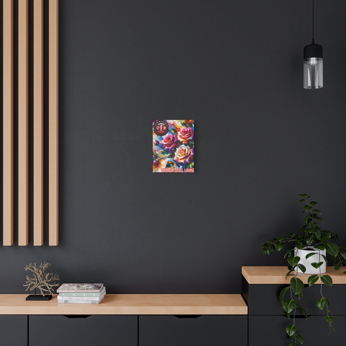Acrylic Roses Matte Canvas