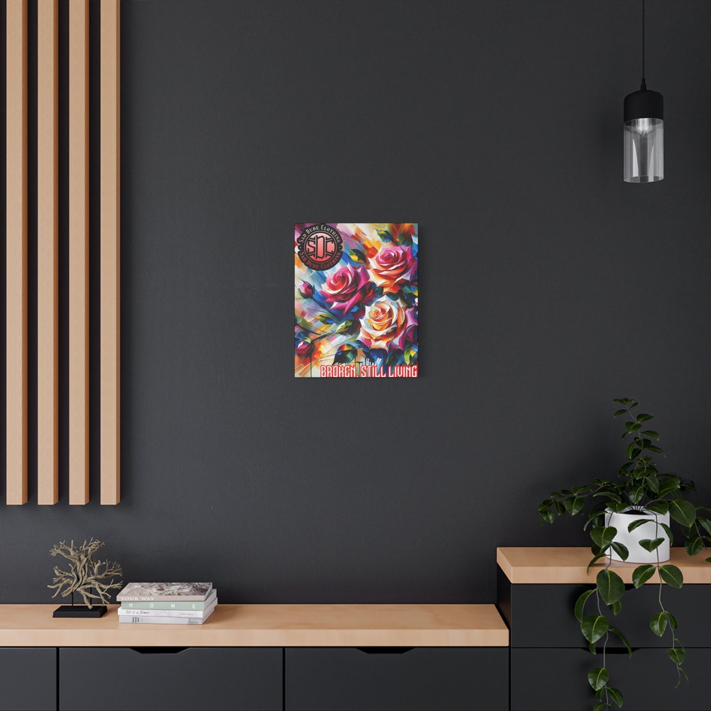Acrylic Roses Matte Canvas