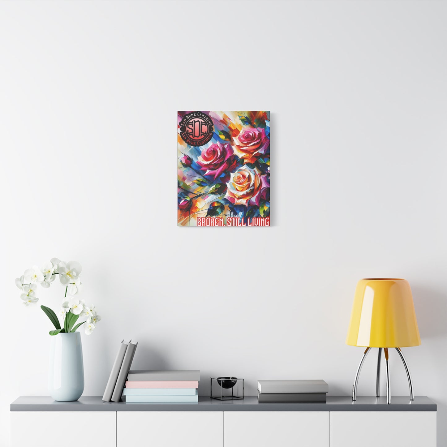 Acrylic Roses Matte Canvas