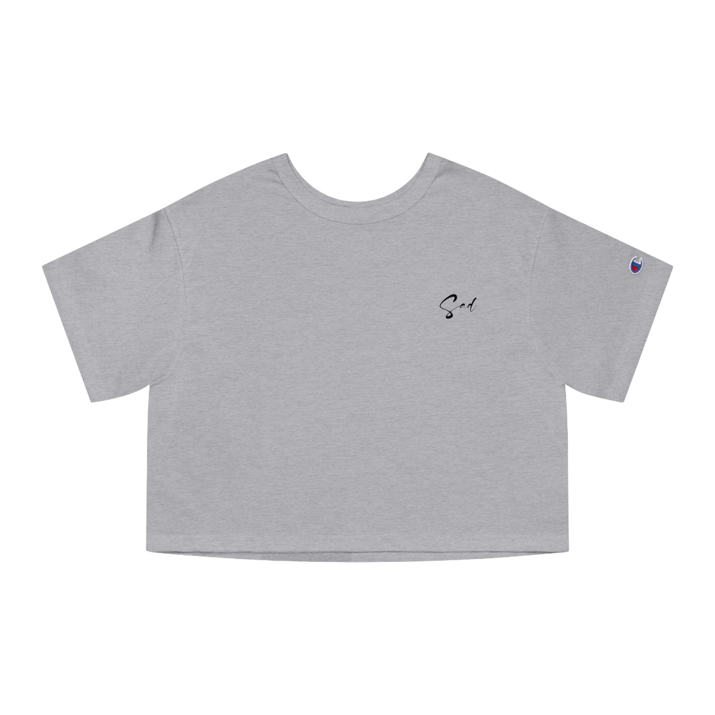 Anime Sad Girl Crop Top (Champion T)
