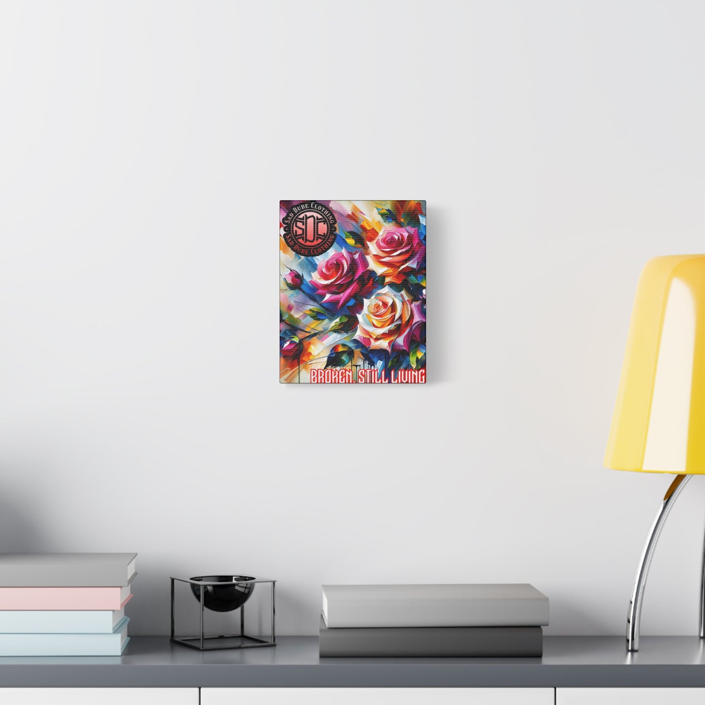 Acrylic Roses Matte Canvas