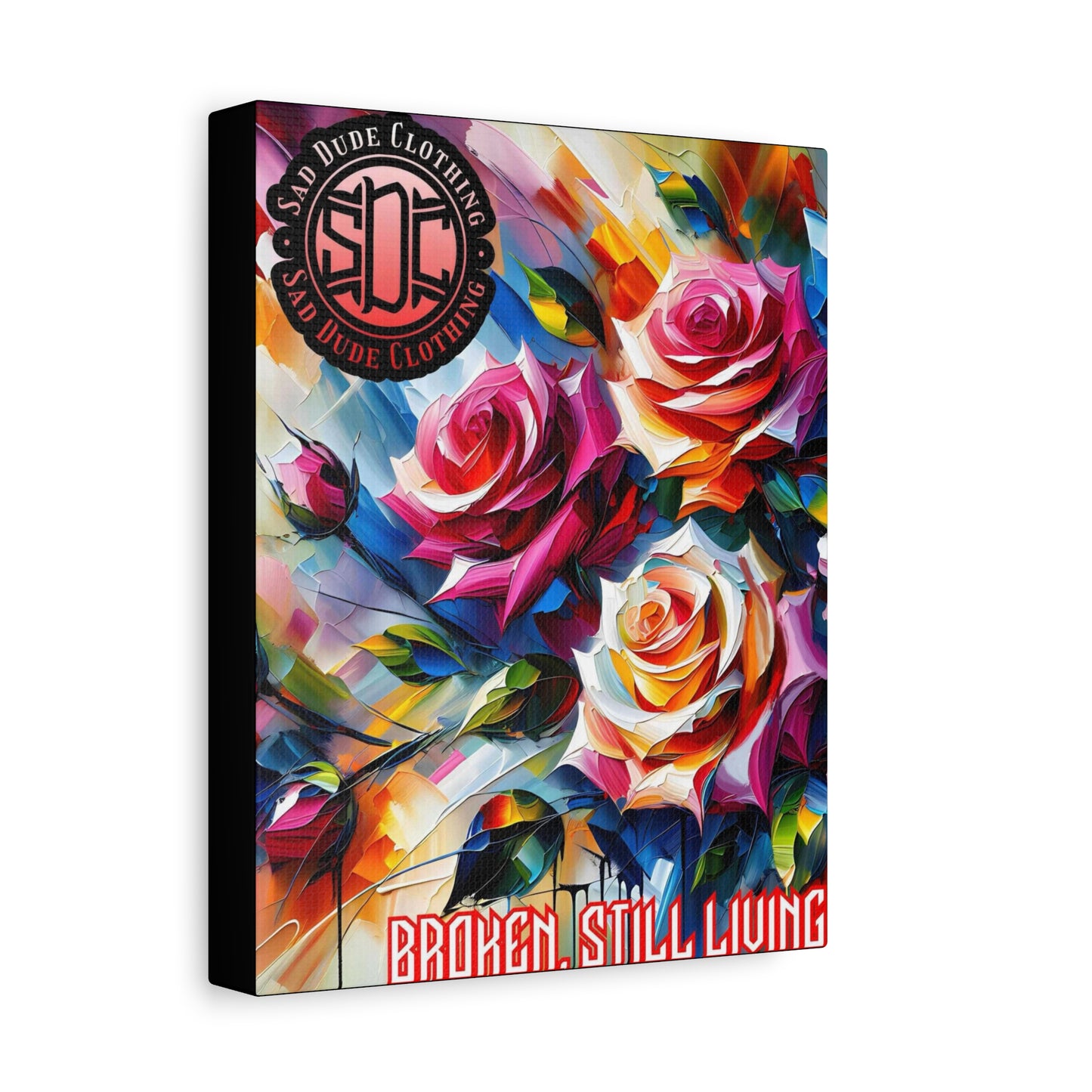 Acrylic Roses Matte Canvas