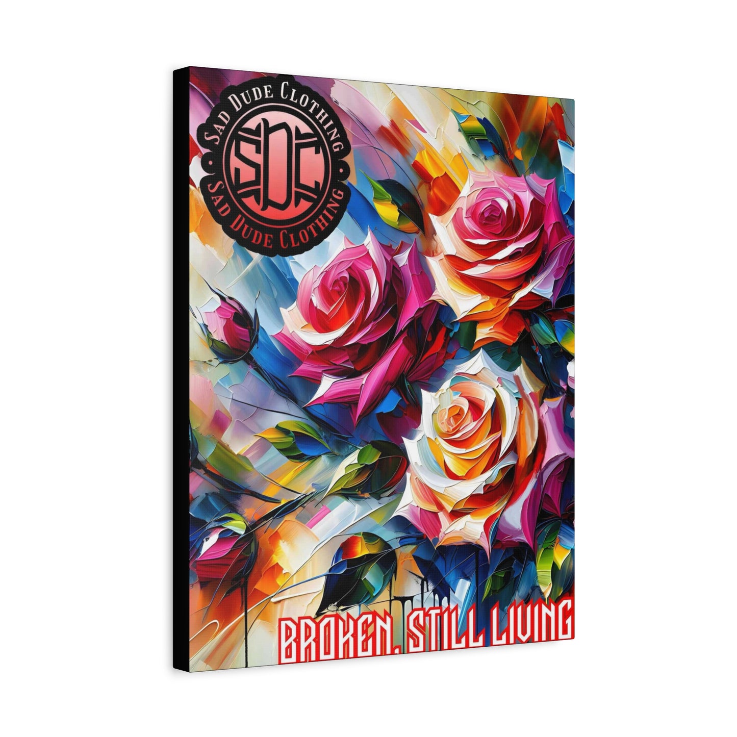 Acrylic Roses Matte Canvas