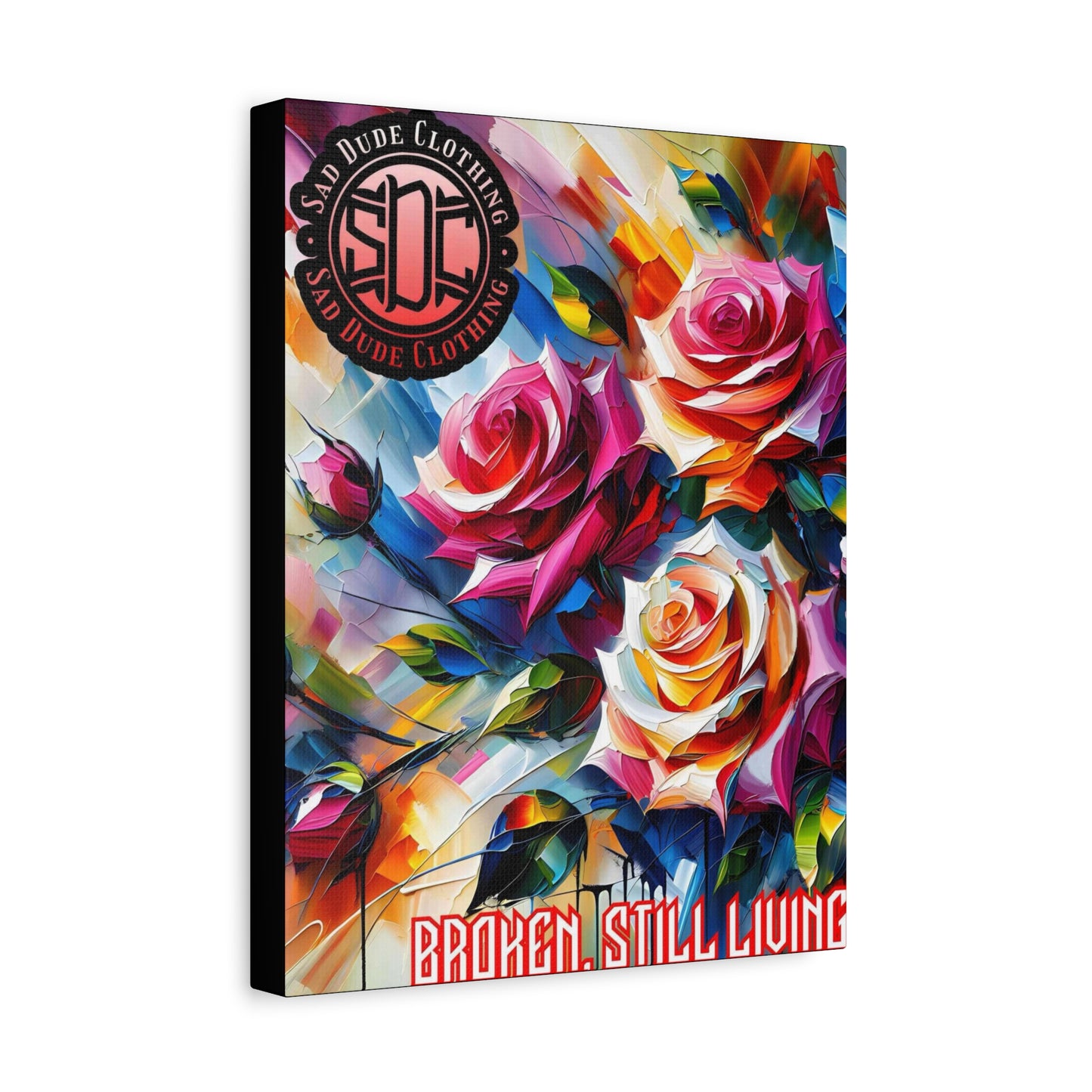 Acrylic Roses Matte Canvas