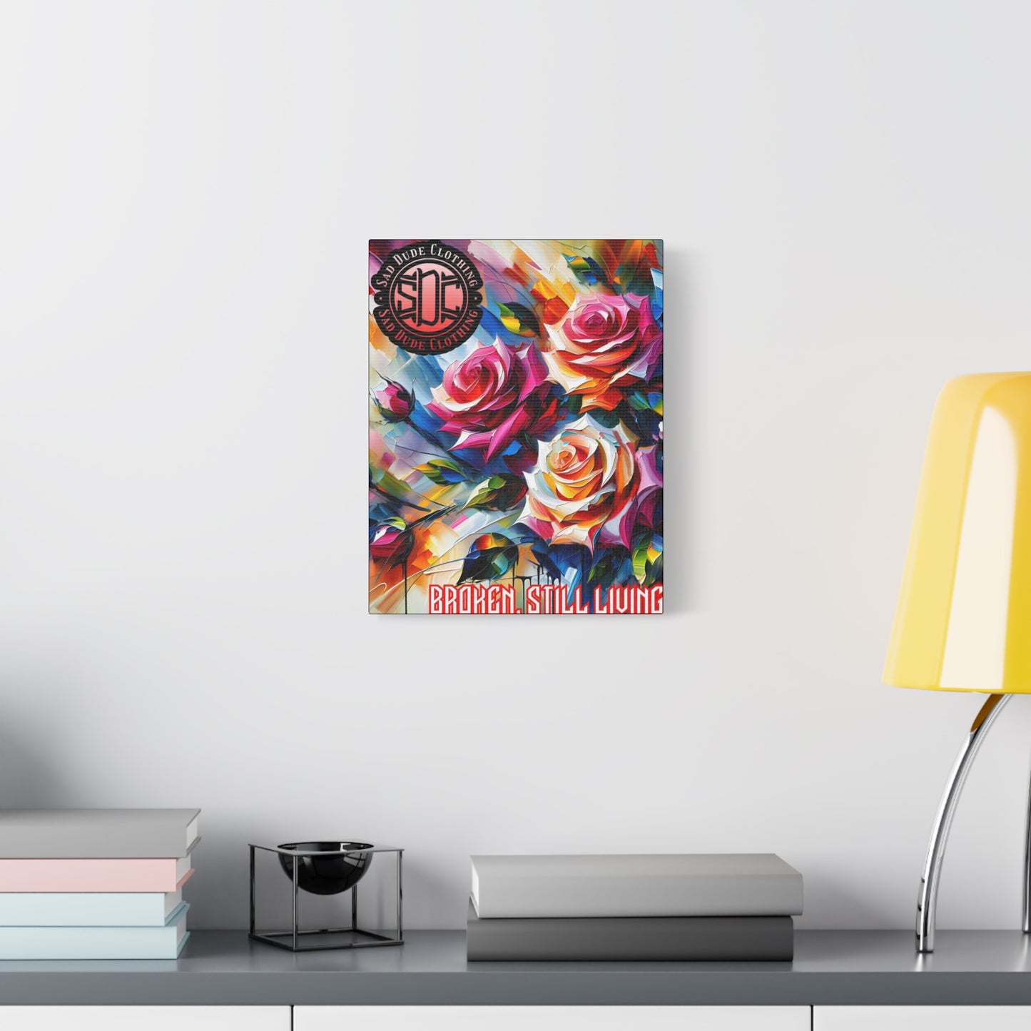 Acrylic Roses Matte Canvas