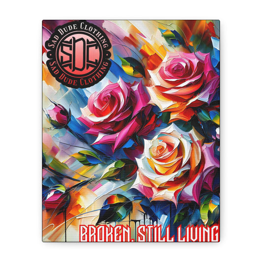 Acrylic Roses Matte Canvas